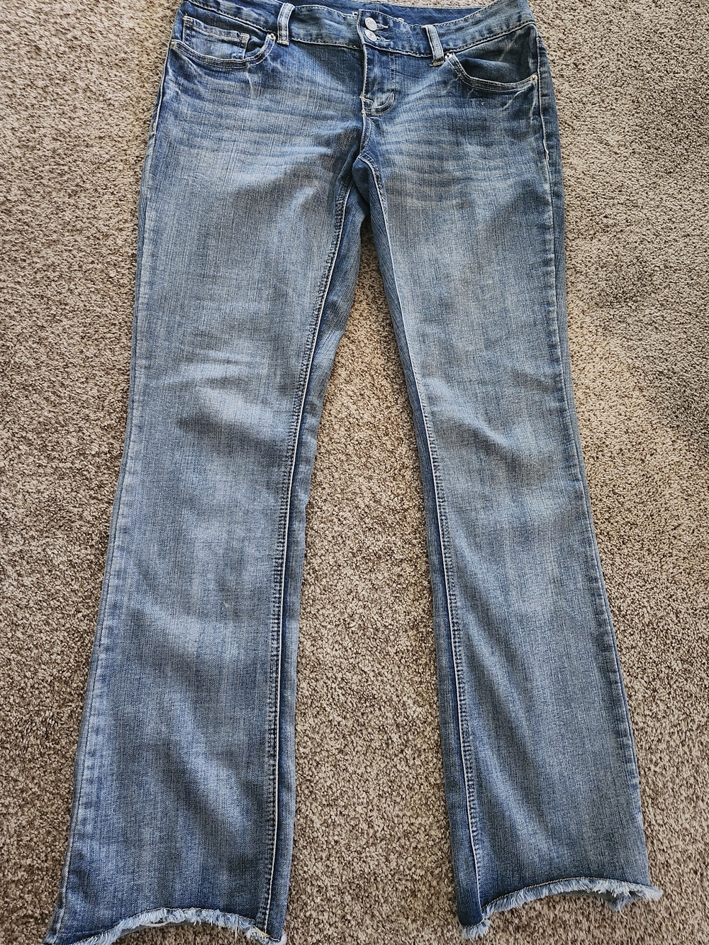 Women's Light Blue Bootcut Jeans 7/8 (Maurice's)